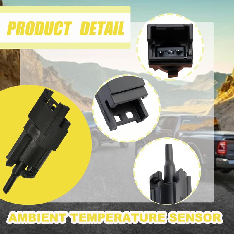 repustor Ambient Temperature Sensor Fit for 2013-2022 Dodge Ram 1500 2500 3500 Replace for 68457701AA 68138681AC 68138681AE - Image 4